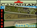 Custom Name Tapes